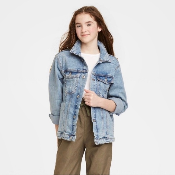 art class Other - Girl’s Art Class Oversized Denim Jacket size LRG 10/12